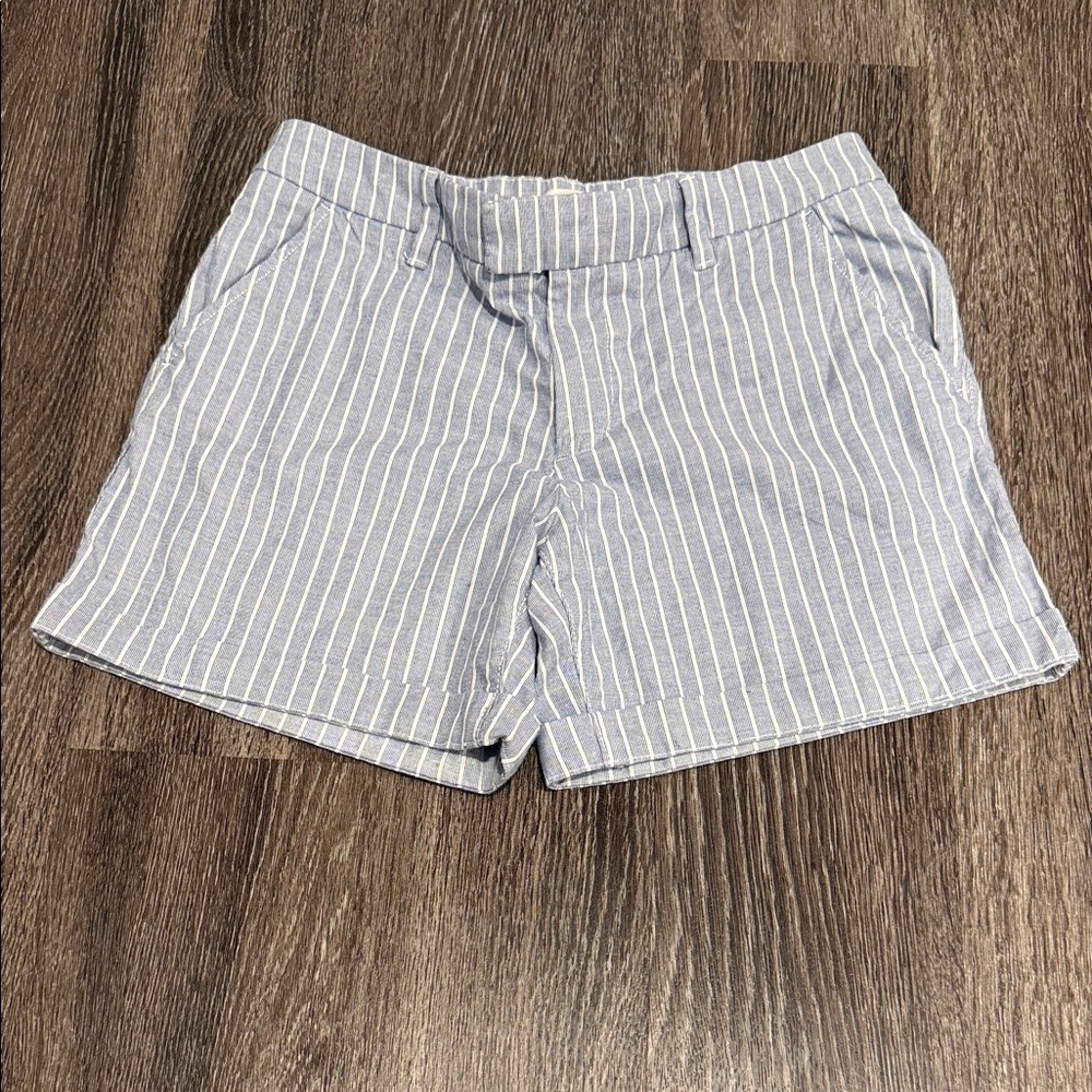 H&M Light Blue Striped Women's Shorts.        Size - 6